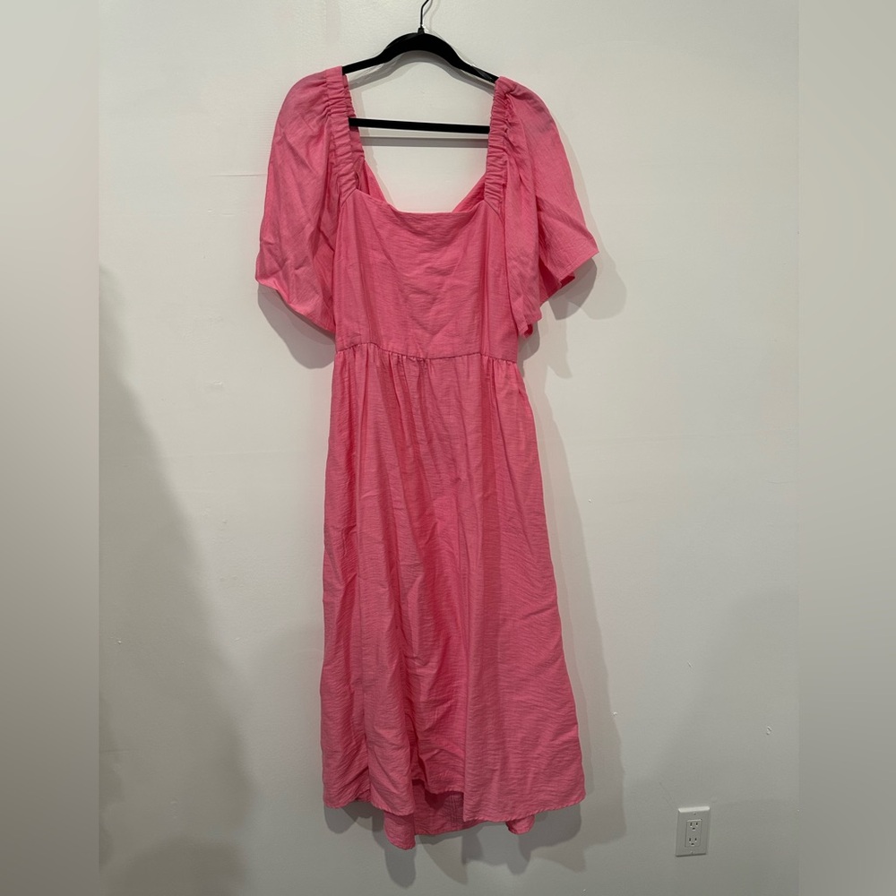 A New Day - pink cut out dress